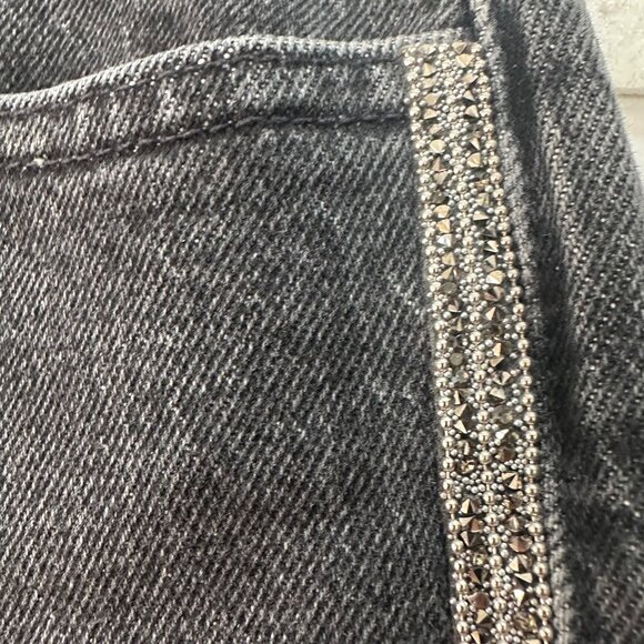 ⭐Lucky Brand Sienna Slim Boyfriend Jean 00/24 Women Mid Rise Metallic Stripes⭐ - Picture 12 of 12